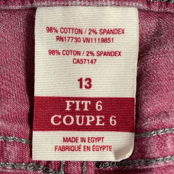 Mossimo Supply Co Ladies Crop Pantacourt Cotton Jeans, Size 13, Faded Gray - Picture 10 of 10
